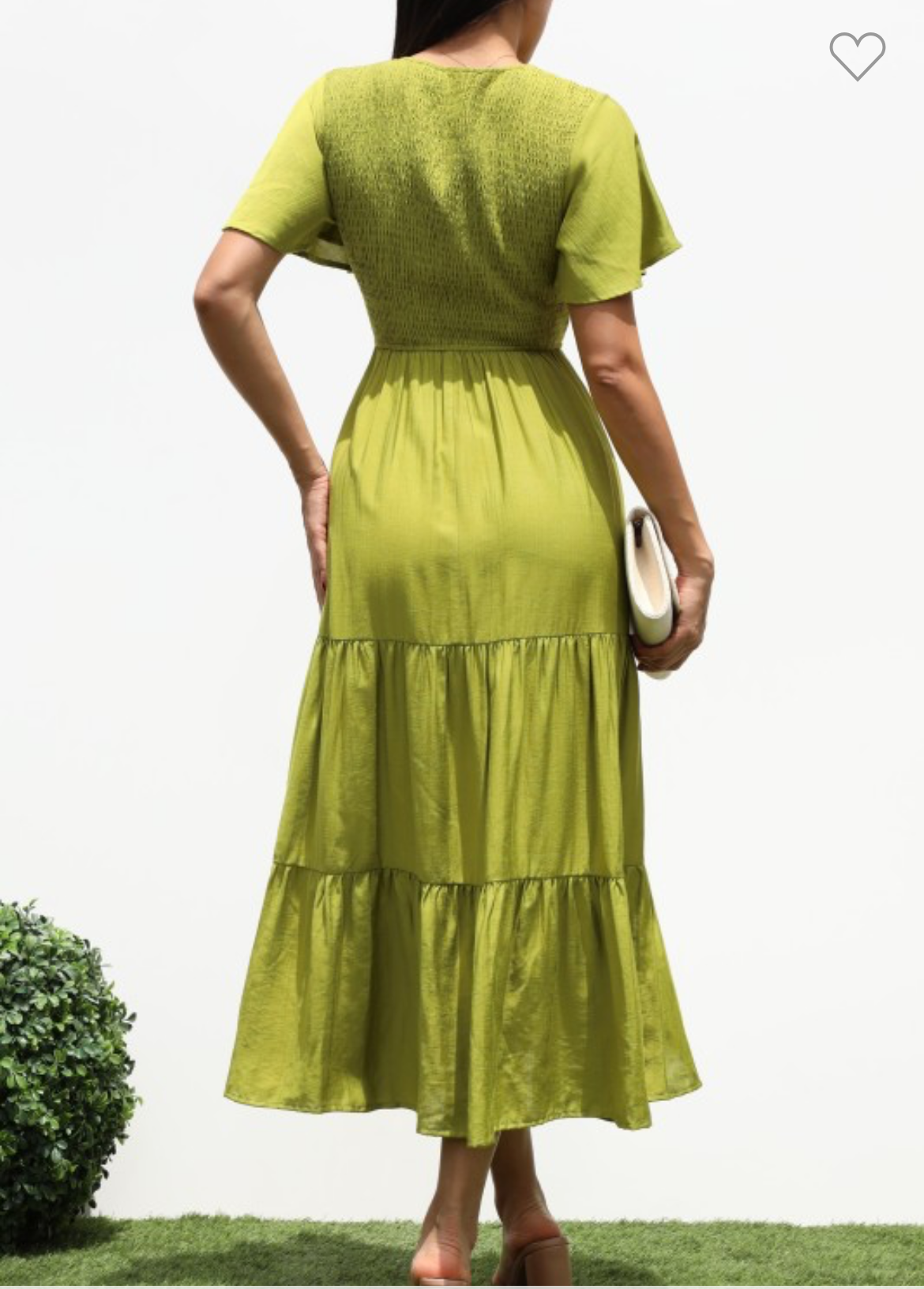 Smocked Top Midi Dress